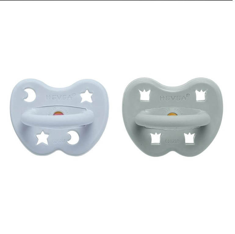 Hevea - Cottage Blue/Gorgeous Grey - Orthodontic 3-36 months