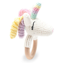 Load image into Gallery viewer, Unicorn Rattle Teether
